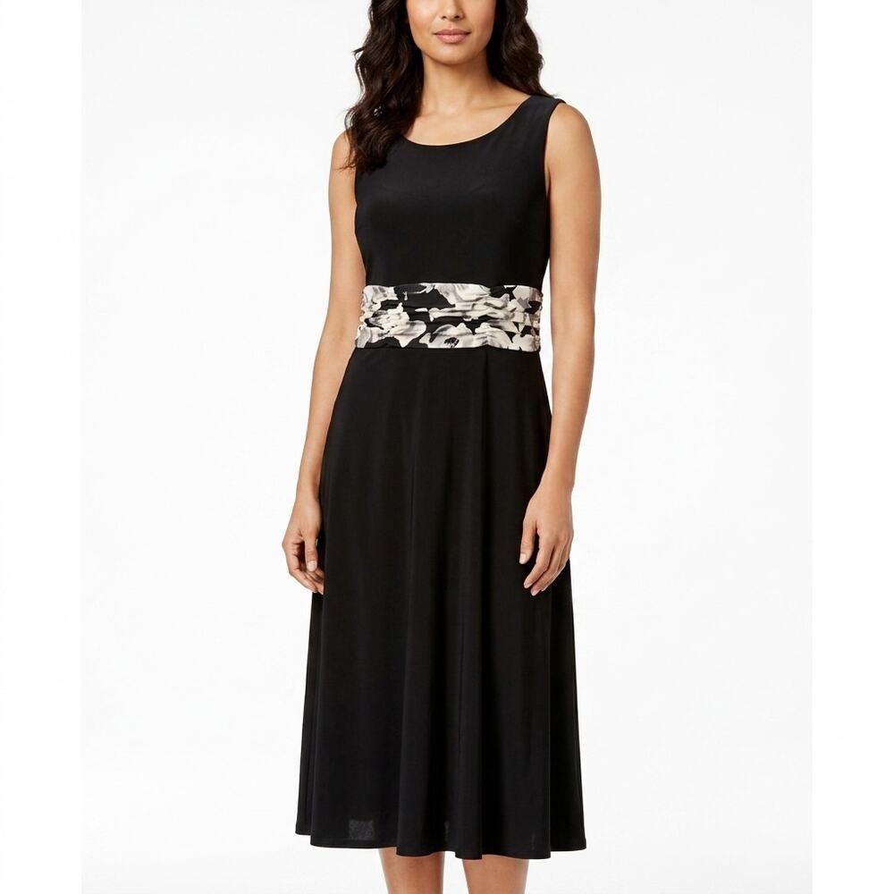 Jessica Howard Black Sheath Midi Dress Women See Measurements